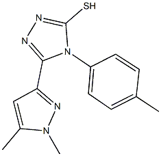 5-(1,5-dimethyl-1H-pyrazol-3-yl)-4-(4-methylphenyl)-4H-1,2,4-triazole-3-thiol Structure