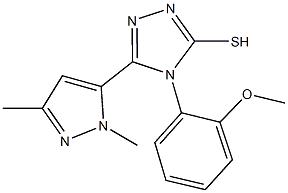 5-(1,3-dimethyl-1H-pyrazol-5-yl)-4-(2-methoxyphenyl)-4H-1,2,4-triazole-3-thiol Structure