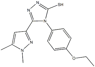 5-(1,5-dimethyl-1H-pyrazol-3-yl)-4-(4-ethoxyphenyl)-4H-1,2,4-triazole-3-thiol Structure