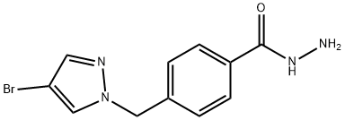 4-((4-溴-1H-吡唑-1-基)甲基)苯并HYDRAZIDE, 512809-88-0, 结构式