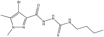 512810-95-6 2-[(4-bromo-1,5-dimethyl-1H-pyrazol-3-yl)carbonyl]-N-butylhydrazinecarbothioamide