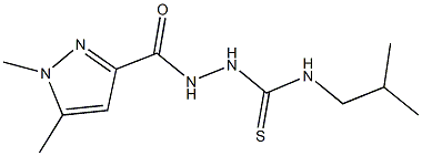 512811-10-8 2-[(1,5-dimethyl-1H-pyrazol-3-yl)carbonyl]-N-isobutylhydrazinecarbothioamide