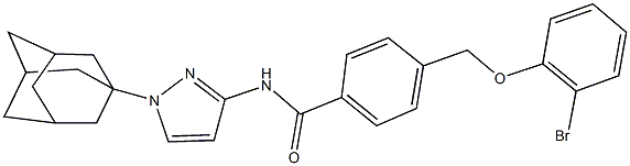 N-[1-(1-adamantyl)-1H-pyrazol-3-yl]-4-[(2-bromophenoxy)methyl]benzamide|