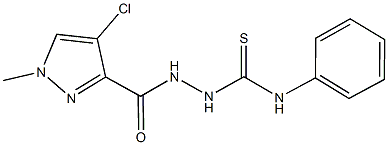 512812-95-2 2-[(4-chloro-1-methyl-1H-pyrazol-3-yl)carbonyl]-N-phenylhydrazinecarbothioamide