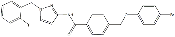 512814-09-4 4-[(4-bromophenoxy)methyl]-N-[1-(2-fluorobenzyl)-1H-pyrazol-3-yl]benzamide