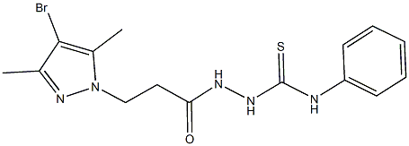 512816-60-3 2-[3-(4-bromo-3,5-dimethyl-1H-pyrazol-1-yl)propanoyl]-N-phenylhydrazinecarbothioamide