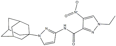N-[1-(1-adamantyl)-1H-pyrazol-3-yl]-1-ethyl-4-nitro-1H-pyrazole-3-carboxamide Structure