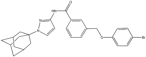 N-[1-(1-adamantyl)-1H-pyrazol-3-yl]-3-[(4-bromophenoxy)methyl]benzamide 结构式