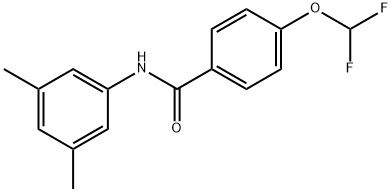 4-(difluoromethoxy)-N-(3,5-dimethylphenyl)benzamide,512823-06-2,结构式