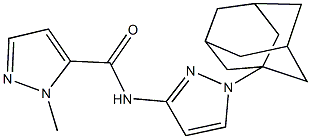 N-[1-(1-adamantyl)-1H-pyrazol-3-yl]-1-methyl-1H-pyrazole-5-carboxamide Structure