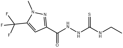 N-ethyl-2-{[1-methyl-5-(trifluoromethyl)-1H-pyrazol-3-yl]carbonyl}hydrazinecarbothioamide Structure