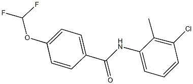 N-(3-chloro-2-methylphenyl)-4-(difluoromethoxy)benzamide Structure