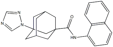 N-(1-naphthyl)-3-(1H-1,2,4-triazol-1-yl)-1-adamantanecarboxamide,512826-64-1,结构式