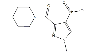 512827-18-8 1-({4-nitro-1-methyl-1H-pyrazol-3-yl}carbonyl)-4-methylpiperidine