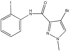 4-bromo-N-(2-iodophenyl)-1-methyl-1H-pyrazole-3-carboxamide Structure