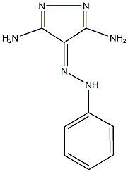 3,5-diamino-4H-pyrazol-4-one phenylhydrazone Struktur