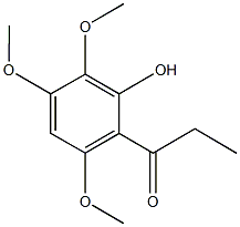 1-(2-hydroxy-3,4,6-trimethoxyphenyl)-1-propanone,51379-76-1,结构式