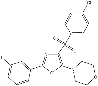 514197-65-0 4-chlorophenyl 2-(3-iodophenyl)-5-(4-morpholinyl)-1,3-oxazol-4-yl sulfone