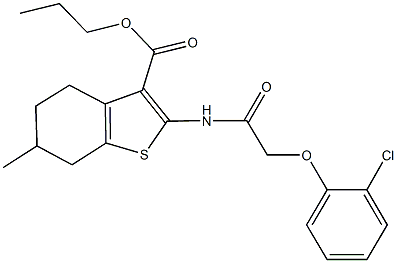 514217-75-5 propyl 2-{[(2-chlorophenoxy)acetyl]amino}-6-methyl-4,5,6,7-tetrahydro-1-benzothiophene-3-carboxylate