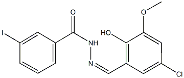 N'-(5-chloro-2-hydroxy-3-methoxybenzylidene)-3-iodobenzohydrazide Structure