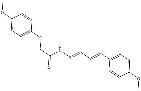 2-(4-methoxyphenoxy)-N'-[3-(4-methoxyphenyl)-2-propenylidene]acetohydrazide Structure