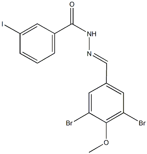 N'-(3,5-dibromo-4-methoxybenzylidene)-3-iodobenzohydrazide Structure