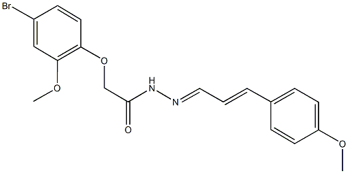 2-(4-bromo-2-methoxyphenoxy)-N'-[3-(4-methoxyphenyl)-2-propenylidene]acetohydrazide|