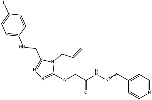 514218-76-9 2-({4-allyl-5-[(4-iodoanilino)methyl]-4H-1,2,4-triazol-3-yl}sulfanyl)-N'-(4-pyridinylmethylene)acetohydrazide