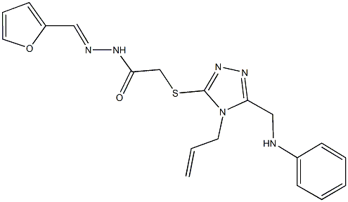 514218-80-5 2-{[4-allyl-5-(anilinomethyl)-4H-1,2,4-triazol-3-yl]sulfanyl}-N'-(2-furylmethylene)acetohydrazide