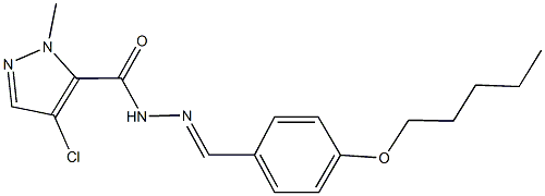 4-chloro-1-methyl-N'-[4-(pentyloxy)benzylidene]-1H-pyrazole-5-carbohydrazide|