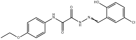 2-[2-(5-chloro-2-hydroxybenzylidene)hydrazino]-N-(4-ethoxyphenyl)-2-oxoacetamide|