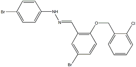 5-bromo-2-[(2-chlorobenzyl)oxy]benzaldehyde (4-bromophenyl)hydrazone|