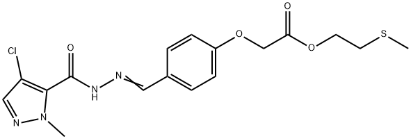 514220-44-1 2-(methylsulfanyl)ethyl (4-{2-[(4-chloro-1-methyl-1H-pyrazol-5-yl)carbonyl]carbohydrazonoyl}phenoxy)acetate