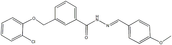 3-[(2-chlorophenoxy)methyl]-N'-(4-methoxybenzylidene)benzohydrazide,514220-72-5,结构式