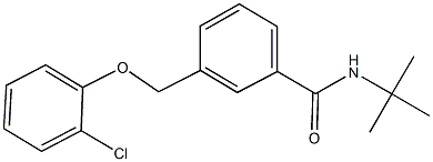 N-(tert-butyl)-3-[(2-chlorophenoxy)methyl]benzamide 结构式