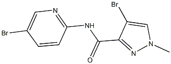 4-bromo-N-(5-bromo-2-pyridinyl)-1-methyl-1H-pyrazole-3-carboxamide Structure