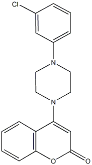 4-[4-(3-chlorophenyl)-1-piperazinyl]-2H-chromen-2-one|