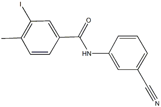 N-(3-cyanophenyl)-3-iodo-4-methylbenzamide Struktur