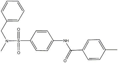 N-(4-{[benzyl(methyl)amino]sulfonyl}phenyl)-4-methylbenzamide Structure