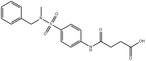 4-(4-{[benzyl(methyl)amino]sulfonyl}anilino)-4-oxobutanoic acid 结构式