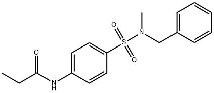 N-(4-{[benzyl(methyl)amino]sulfonyl}phenyl)propanamide Struktur