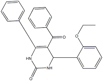 5-benzoyl-4-(2-ethoxyphenyl)-6-phenyl-3,4-dihydro-2(1H)-pyrimidinone|