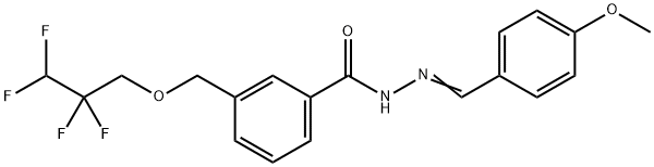 N'-(4-methoxybenzylidene)-3-[(2,2,3,3-tetrafluoropropoxy)methyl]benzohydrazide,514799-00-9,结构式