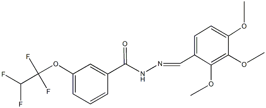 3-(1,1,2,2-tetrafluoroethoxy)-N'-(2,3,4-trimethoxybenzylidene)benzohydrazide|