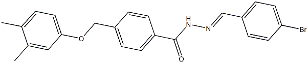 514799-88-3 N'-(4-bromobenzylidene)-4-[(3,4-dimethylphenoxy)methyl]benzohydrazide