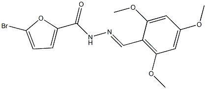 5-bromo-N'-(2,4,6-trimethoxybenzylidene)-2-furohydrazide,514799-89-4,结构式