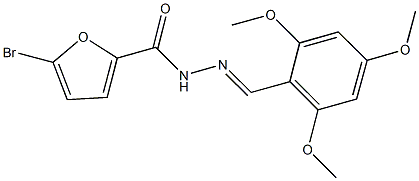 5-bromo-N'-(2,4,6-trimethoxybenzylidene)-2-furohydrazide Structure