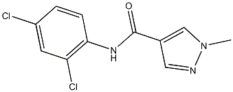 N-(2,4-dichlorophenyl)-1-methyl-1H-pyrazole-4-carboxamide Struktur