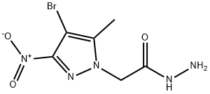 2-{4-bromo-3-nitro-5-methyl-1H-pyrazol-1-yl}acetohydrazide Structure