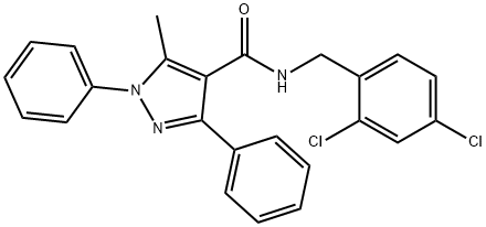 514801-51-5 N-(2,4-dichlorobenzyl)-5-methyl-1,3-diphenyl-1H-pyrazole-4-carboxamide